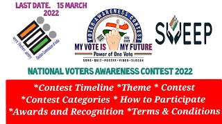 National Voters Awareness Contest Timeline,How to participate & Terms and Conditions