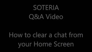 SOTERIA - How to remove chat from home screen