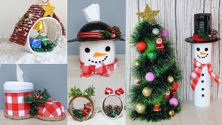 8 MANUALIDADES NAVIDEÑAS 2020 -8 IDEAS FÁCILES para NAVIDAD con RECICLAJE - 8 Decoraciones Navideñas