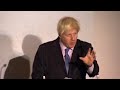 Boris Johnson defends greed, envy and inequality in Margaret Thatcher speech london