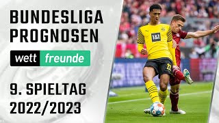 Bundesliga Tipps 9. Spieltag 22/23 ⚽ Vorschau & Prognose