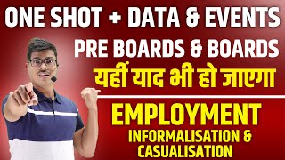 Employment Growth, informalisation & other issues | ONE SHOT revision with all D