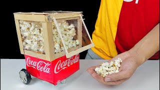 Make Creative Popcorn Maker With Coca Cola Can ( CREATIVE KITCHEN TRICKS )