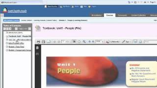 A sample BB9 course overview