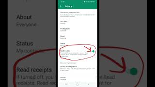 Whats app Tips & Tricks Hide Your Read Receipt one Setting