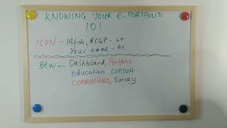 Knowing your e-portfolio 101