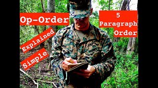 OPORD (OSMEAC) - 5 Paragraph Order for Marine Corps OCS