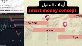 دورة تعلم التداول بsmart money concept و ICT  تحديد أحسن فترات و أوقات  التداول trading sessions