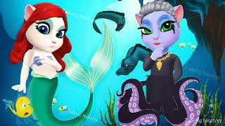 Disney The Little Mermaid Ariel and Ursula // My Talking Angela 2