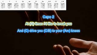 Sometimes when we touch by Dan Hill play along with scrolling guitar chords and lyrics