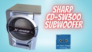 Sharp CD-SW300 Passive Subwoofer Xbass Sound Test with Pioneer VSX-324