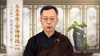 學佛釋疑(二) 110 《心經》到底在說什麼？五