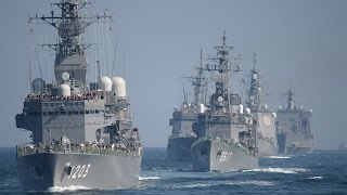 海上自衛隊観艦式 自衛隊の艦艇36隻 オスプレイなど参加 相模湾で観艦式