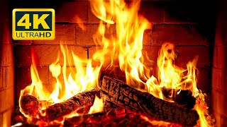 🔥 Cozy Fireplace 4K (12 HOURS). Fireplace with Crackling Fire Sounds. Crackling Fireplace 4K
