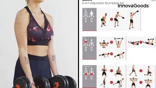 InnovaGoods 6-in-1 Adjustable Dumbbell Set