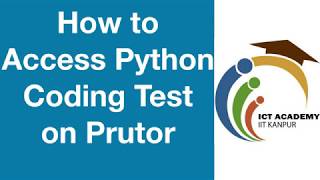 How to Access Python Coding Test on Prutor
