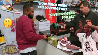 HE HAD NO PRICE IN MIND BUT GOT MAD AT OUR FIRST OFFER?! BUYING AIR JORDAN 4s FOR RETAIL! -TSKTVEP28
