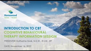An Introduction To Cognitive Behavioural Therapy (CBT)