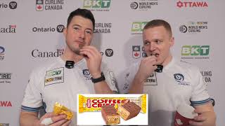 Trying Canadian Snacks with Team Scotland