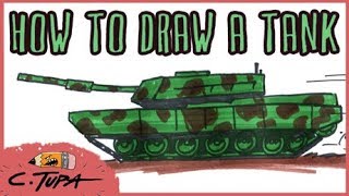 How to draw an army tank