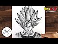 How To Draw Goku Super Saiyan  | Dragon Ball Z Drawing Tutorial