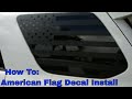 How To Install A Ghost American Flag Decal