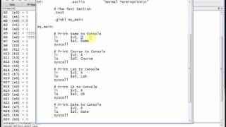 EENG 460: MIPS #6: Syscall Print String