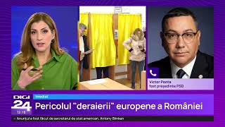 Victor Ponta: „Nu o voi vota pe Elena Lasconi.” Ce spune despre Călin Georgescu