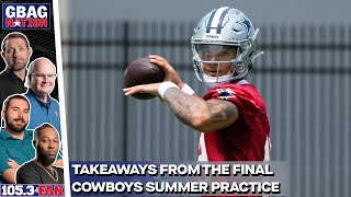 Broaddus' Takeaways From The Final Cowboys Minicamp Practice | GBag Nation