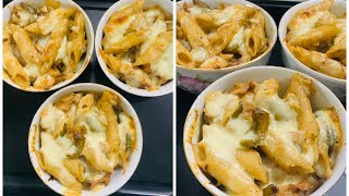 ওভেন বেকড ডাবল চিজ ব্লাস্ট পাস্তা(oven baked Double Cheese Blast Pasta)#recipe #yummy #easyrecipe