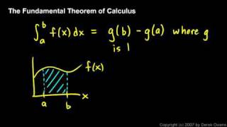 Calculus - The Fundamental Theorem, Part 1
