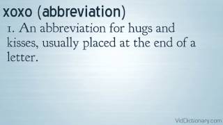 xoxo - definition