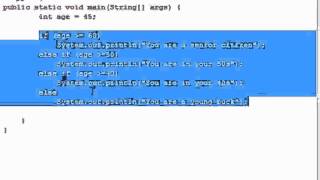 Java Programming Tutorial 19 else if Statement