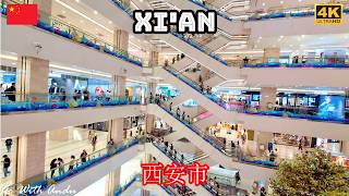 Walking in Xi'an, China - Inside the largest shopping center in Xi'an