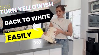 TESTING TRICK ON HOW TO TURN YELLOWING PARTS BACK TO WHITE| REAL EXPERIMENT| INDONESIAN | IN ENGLISH