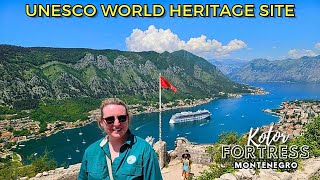 Hiking a UNESCO World Heritage Site Kotor to Fortress, Montenegro, Town Tour, Views from Cruise Ship