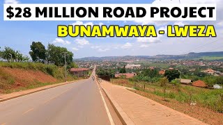 Newly Constructed UGX97 Billions BUNAMWAYA - LWEZA Road Kampala City