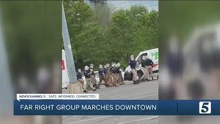 Another far right group marches through downtown Nashville