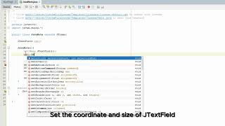 Integrative Programming and Technologies - Java Swing JTextField