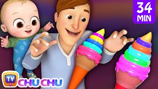 Johny Johny Yes Papa Ice Cream Song + More 3D Nursery Rhymes & Kids Songs - ChuChu TV