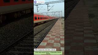 DURONTO EXPRESS | 12269 MGR Chennai Central Hazrat Nizamuddin Duronto Express At full speed #shorts