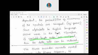 Information Theory & Coding: Class - 2