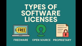 Types of Software Licenses Freeware, Open Source, Proprietary