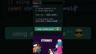 JavaScript string || JavaScript String Tutorial – Strings in JS || #shortsfeed #ytshorts #shorts #js