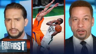 Middleton or Booker? Nick Wright & Chris Broussard on who had a better Game 4 | FIRST THINGS FIRST