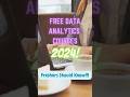 Free Data Analytics Courses | Data Analyst Internship|Freshers 2024 | Roadmap for Data Analytics