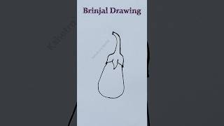 How to Draw a Brinjal Easy for Kids | Brinjal Drawing for Kids | #shorts #drawing #art #brinjal