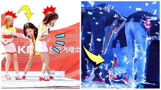 Kpop Idols Protected And Helping Other Idols From Getting Accidents (BTS, Blackpink, Bigbang...)