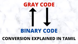 Gray code to Binary & Binary to Gray code conversion | Digital Electronics | Tamil | MCE |
