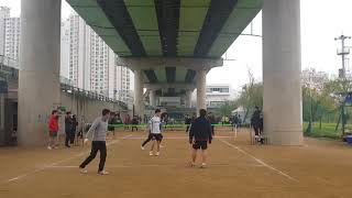 2019.12.01 부산시 연제구 성진족구단 친선교류전(예선) 백우족구b vs 장산